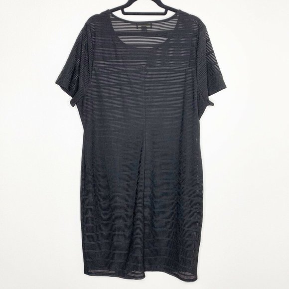 Forever21 Plus Bodycon Mini Dress Solid Black 3X - Picture 7 of 8